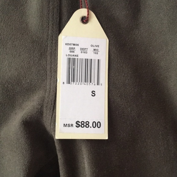 *OLIVE GREEN* NWT, Max Studio,‎ Women’s, S, faux suede legging, back pockets - Picture 5 of 7